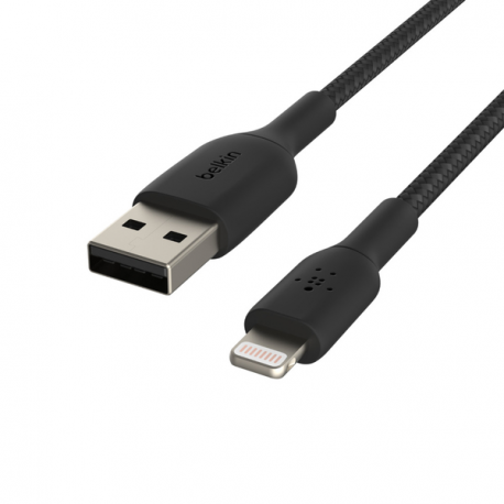 Belkin BOOST CHARGE - Lightning cable - Lightning male to USB male - 15 cm - black - for Apple iPad / iPhone / iPod (Lightning) - 0