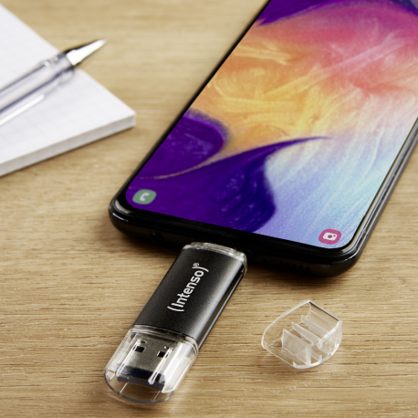 Intenso Twist Line - USB flash drive - 128 GB - USB 3.2 Gen 1 / USB-C - anthracite - 6