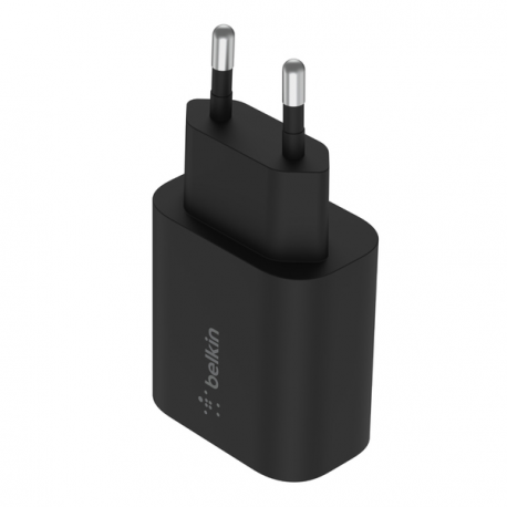 Belkin BOOST CHARGE - Power adapter - PPS technology - 25 Watt - Fast Charge, PD 3.0 (24 pin USB-C) - black - 0