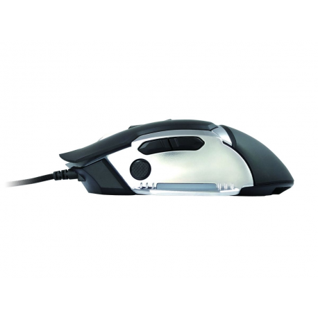 Conceptronic DJEBBEL 8 - Mouse - ergonomic - optical - 8 buttons - wired - USB - black, silver - 3