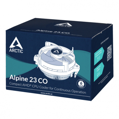 ARCTIC Alpine AM4 - Processor cooler - (for: AM4, AM5) - aluminium - 90 mm - 4