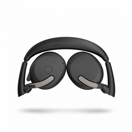 Jabra Evolve2 65 Flex UC Stereo - Headset - on-ear - Bluetooth - wireless - active noise cancelling - USB-C - black - Optimised for UC - 3
