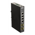 D-Link DIS 100G-6S - Switch - unmanaged - 4 x 10/100/1000 + 2 x 100/1000 SFP - DIN rail mountable, wall-mountable