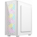 Gembird Fornax 500 - Tower - ATX - windowed side panel (glass) - no power supply (ATX) - white - USB / Audio
