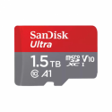 SanDisk Ultra - Flash memory card (microSDXC to SD adapter included) - 1.5 TB - A1  /  UHS Class 1  /  Class10 - microSDXC UHS-I