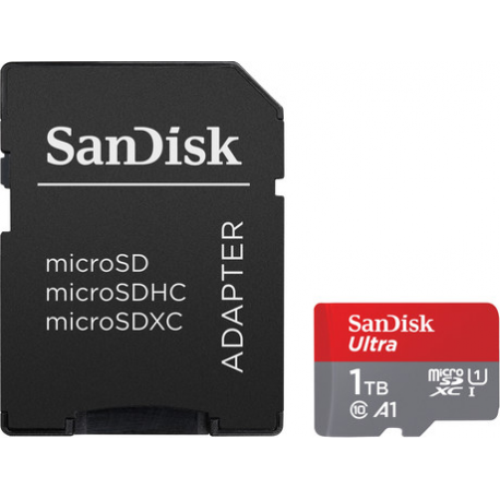 SanDisk Ultra - Flash memory card (microSDXC to SD adapter included) - 1.5 TB - A1  /  UHS Class 1  /  Class10 - microSDXC UHS-I - 2