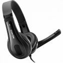 Canyon CNS-CHSU1B - Headset - on-ear - wired - USB-A - black