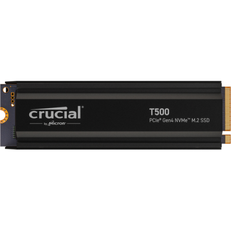 Crucial T500 - SSD - 1 TB - internal - PCIe 4.0 (NVMe) - integrated heatsink - 0