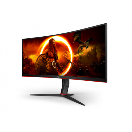 AOC Gaming CU34G2XP / BK - LED monitor - gaming - curved - 34" - 3440 x 1440 WQHD @ 180 Hz - VA - 4000:1 - DisplayHDR 400 - 1 ms - 2xHDMI, 2xDisplayPort - black - 5