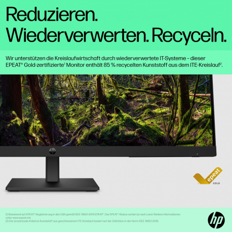 HP P32u G5 - P-Series - LED monitor - 31.5" - 2560 x 1440 QHD @ 75 Hz - IPS - 350 cd / m² - 1000:1 - 5 ms - HDMI, DisplayPort, USB-C - speakers - black - for Fortis 11 G9 Q Chromebook - 4