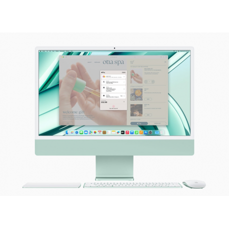 Apple iMac 24” 4.5K Retina, Apple M3 8C CPU, 8C GPU/8GB/256GB SSD/Green/RUS Apple