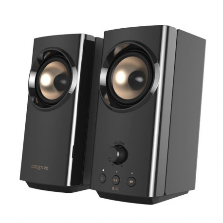 Creative T60 - Speakers - for PC - wireless - Bluetooth - 30 Watt (Total) - black - 4