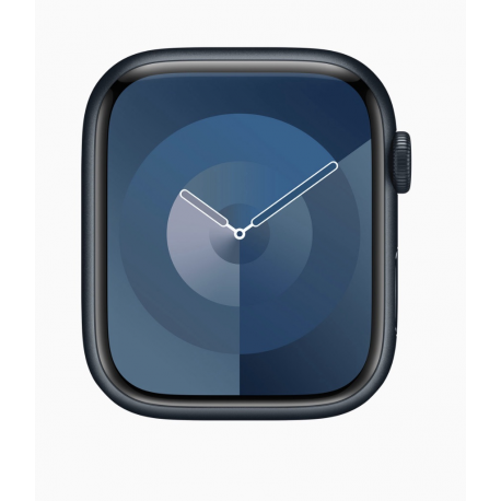 Apple Watch Series 9 (GPS + Cellular) - 41 mm - midnight aluminium - smart watch with sport band - fluoroelastomer - midnight - band size: M / L - 64 GB - Wi-Fi, LTE, UWB, Bluetooth - 4G - 32.1 g - 4