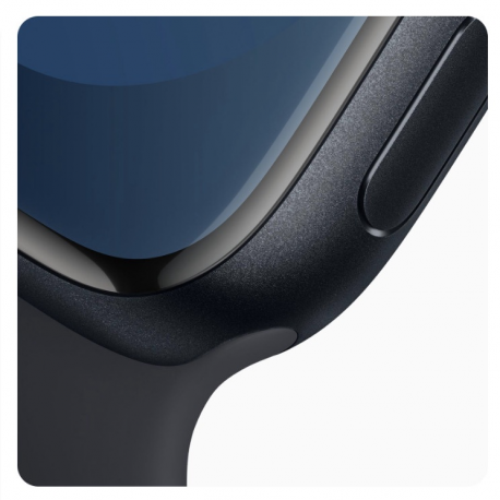 Apple Watch Series 9 (GPS + Cellular) - 41 mm - midnight aluminium - smart watch with sport band - fluoroelastomer - midnight - band size: M / L - 64 GB - Wi-Fi, LTE, UWB, Bluetooth - 4G - 32.1 g - 5