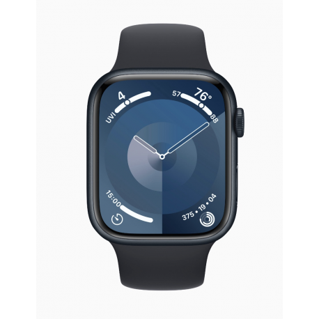 Apple Watch Series 9 GPS + Cellular 45mm Midnight Aluminium Case with Midnight Sport Band - M/L Apple