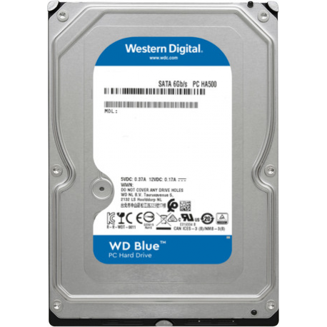 WD Blue WD80EAAZ - Hard drive - 8 TB - internal - 3.5" - SATA 6Gb / s - 5640 rpm - buffer: 256 MB - 0