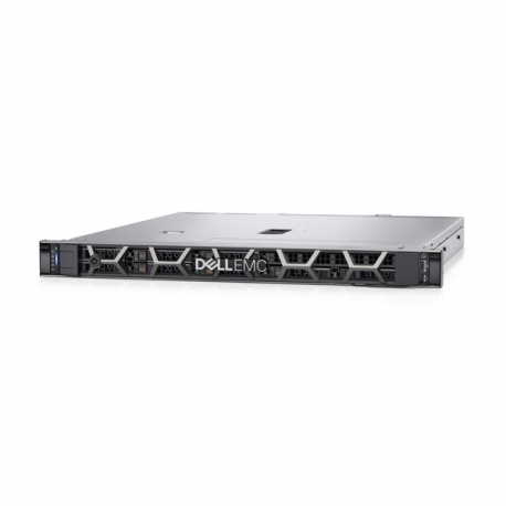Dell PowerEdge R350 - Server - rack-mountable - 1U - 1-way - 1 x Xeon E-2314  /  2.8 GHz - RAM 16 GB - SAS - hot-swap 2.5" bay(s) - SSD 480 GB - Matrox G200 - GigE - no OS - monitor: none - black - BTP - Dell Smart Selection, Dell Smart Value - with 3 Years Basic Support with Next Business Day Onsite Service - 1