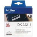 Brother DK-22211 - White - Roll (2.9 cm x 15.2 m) labels - for Brother QL-1050, 1060, 1110, 500, 550, 560, 570, 580, 600, 650, 700, 710, 720, 820