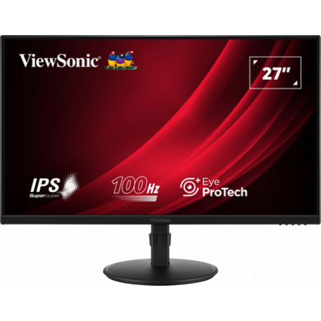 ViewSonic VG2708A-MHD - LED monitor - 27" - 1920 x 1080 Full HD (1080p) @ 100 Hz - IPS - 250 cd / m² - 1300:1 - 5 ms - HDMI, VGA, DisplayPort - speakers - 0