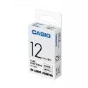 Casio XR-12WE1 - Self-adhesive - black on white - Roll (1.2 cm x 8 m) 1 cassette(s) label tape - for Disc Title Printer CW-L300; KL 170, 60, 60SR, 780, 8100; Labemo MEP-K10