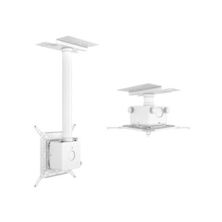 Multibrackets M Pro HD Series - Mounting kit (adjustable mounting arm, projector mount) - for projector - white - ceiling mountable - 0
