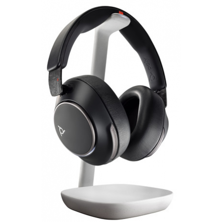 Poly Voyager Surround 85 - Voyager Surround 80 series - headset - over ear - Bluetooth - wireless - active noise cancelling - USB-C via Bluetooth adapter - black - Certified for Microsoft Teams, Certified for Microsoft Teams Open Office, UC certified - 4
