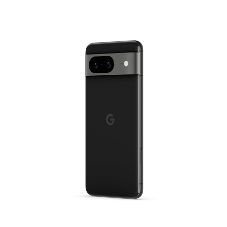 Google Pixel 8 - 5G smartphone - dual-SIM - RAM 8 GB  /  Internal Memory 256 GB - OLED display - 6.2" - 2400 x 1080 pixels (120 Hz) - 2x rear cameras 50 MP, 12 MP - front camera 10.5 MP - obsidian - 3