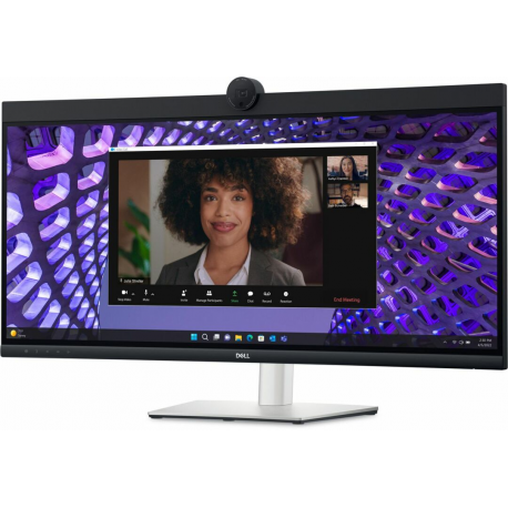 Dell P3424WEB - LED monitor - curved - 34" (34.14" viewable) - 3440 x 1440 UWQHD @ 60 Hz - IPS - 300 cd / m² - 1000:1 - 5 ms - HDMI, DisplayPort, USB-C - speakers - with 3 years Advanced Exchange Basic Warranty - 0