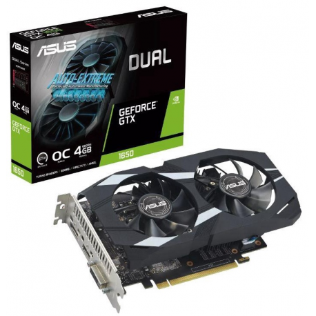 Graphics Card|ASUS|NVIDIA GeForce GTX 1650|4 GB|GDDR6|128 bit|PCIE 3.0 16x|Dual Slot Fansink|1xDVI-D|1xHDMI|1xDisplayPort|DUAL-G