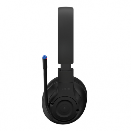 Belkin SoundForm Inspire - Headphones with mic - over ear - Bluetooth - wireless, wired - 3.5 mm jack - black - 3