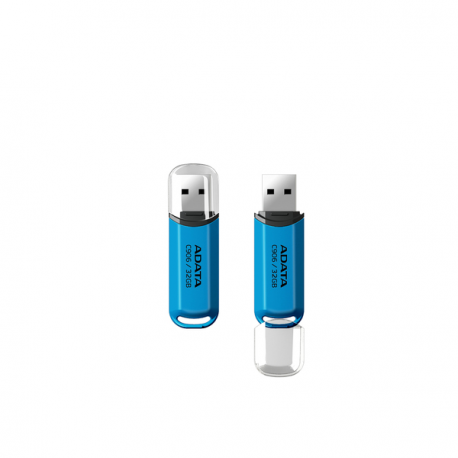 ADATA Classic Series C906 - USB flash drive - 32 GB - USB 2.0 - blue - 1