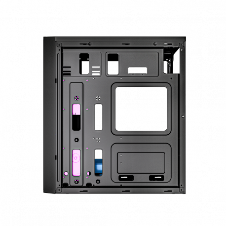 Gembird Fornax M100B - - ATX - windowed side panel (glass) - no power supply (ATX) - black - USB / Audio - 7