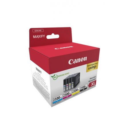Canon PGI-2500XL BK / C / M / Y Multipack - 4-pack - XL - black, yellow, cyan, magenta - original - ink tank - 2