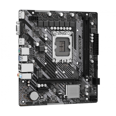 ASRock H610M-HDV / M.2 - 2.0 - motherboard - micro ATX - LGA1700 Socket - H610 Chipset - USB 3.2 Gen 1 - Gigabit LAN - onboard graphics (CPU required) - HD Audio (8-channel) - 2