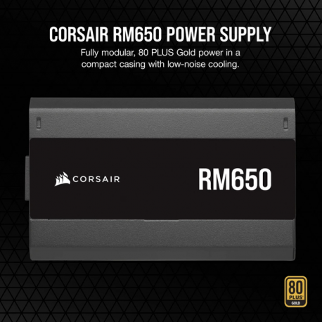 CORSAIR RM Series RM650 PSU 650 Watt 80 PLUS GOLD Certified Fully Modular
