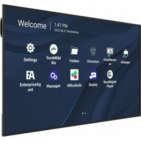 ViewSonic CDE7530 - 75" Diagonal Class CDE30 Series LED-backlit LCD display - digital signage - with built-in SoC media player - 4K UHD (2160p) 3840 x 2160 - Direct LED - 4