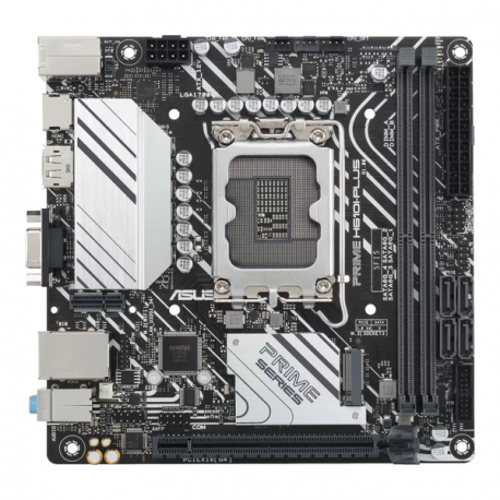 ASUS PRIME H610I-PLUS-CSM - Motherboard - mini ITX - LGA1700 Socket - H610 Chipset - USB 3.2 Gen 1 - Gigabit LAN - onboard graphics (CPU required) - HD Audio (8-channel) - 0