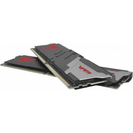 Patriot Viper Venom DDR5 series - DDR5 - kit - 16 GB: 2 x 8 GB - DIMM 288-pin - 5600 MHz  /  PC5-44800 - CL40 - 1.25 V - unbuffered - on-die ECC - silver, red, matte black - 4
