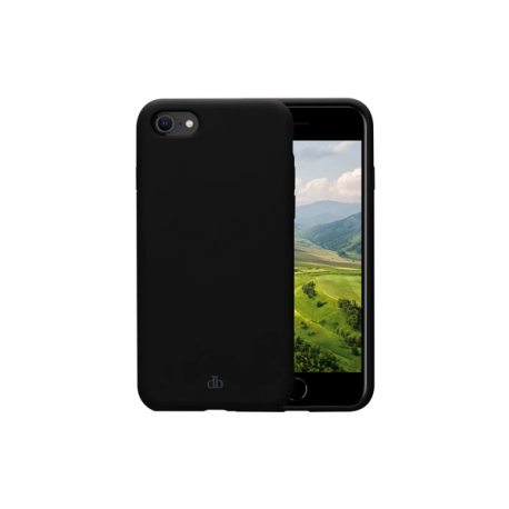 dbramante1928 Costa Rica - Back cover for mobile phone - MagSafe compatibility - silicone, recycled plastic - night black - for Apple iPhone 7, 8, SE (2nd generation), SE (3rd generation) - 0