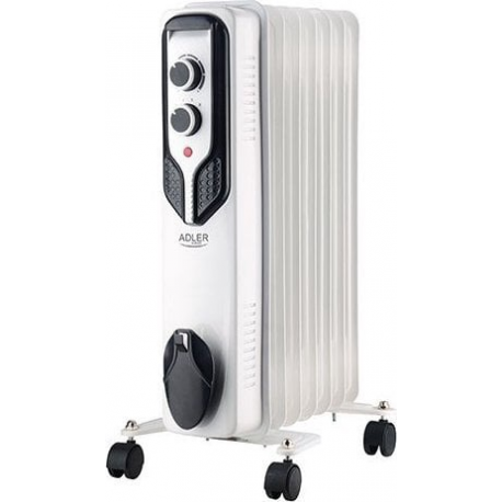 Adler Oil-Filled Radiator AD 7815 1500 W, Number of power levels 3, White