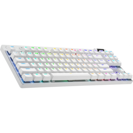 Logitech G PRO X TKL - Keyboard - tenkeyless - backlit - Bluetooth, LIGHTSPEED - QWERTZ - German - key switch: Tactile - white - 0