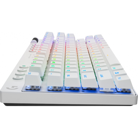 Logitech G PRO X TKL - Keyboard - tenkeyless - backlit - Bluetooth, LIGHTSPEED - QWERTZ - German - key switch: Tactile - white - 1