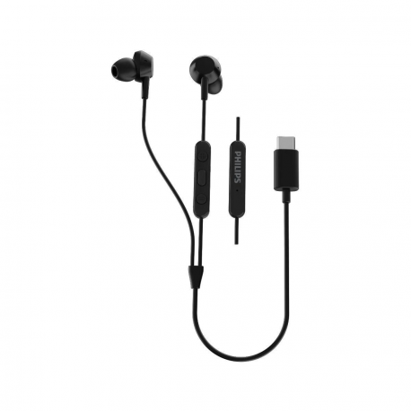 Philips TAE5008BK - Earphones with mic - in-ear - wired - USB-C - black - 2