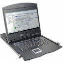 DIGITUS Modular console with 19inch TFT 48.3cm without keyboard without KVM module RAL 9005 - black