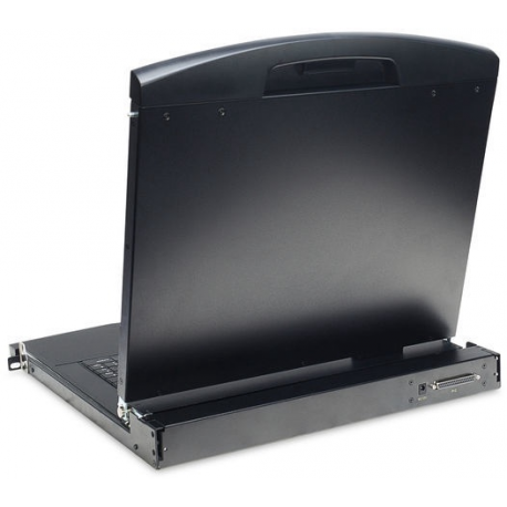 DIGITUS Modular console with 19inch TFT 48.3cm without keyboard without KVM module RAL 9005 - black - 3