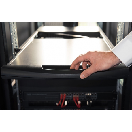 DIGITUS Modular console with 19inch TFT 48.3cm without keyboard without KVM module RAL 9005 - black - 5