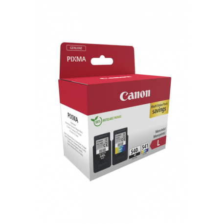 Canon PG-540L / CL-541XL Photo Value Pack - Glossy - 2-pack - High Yield - black, colour (cyan, magenta, yellow) - original - 100 x 150 mm 50 sheet(s) hanging box - ink cartridge  /  paper kit - for PIXMA MG3250, MG3550, MG3650, MG4250, MX395, MX455, MX475, MX525, MX535, TS5150, TS5151 - 1