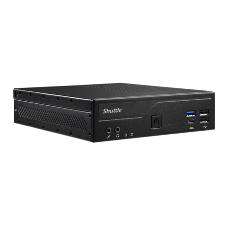 Shuttle XPC slim DH610 - Barebone - Slim-PC - LGA1700 Socket - Intel H610 - no CPU - RAM 0 GB - GigE, 2.5 GigE - black - 0