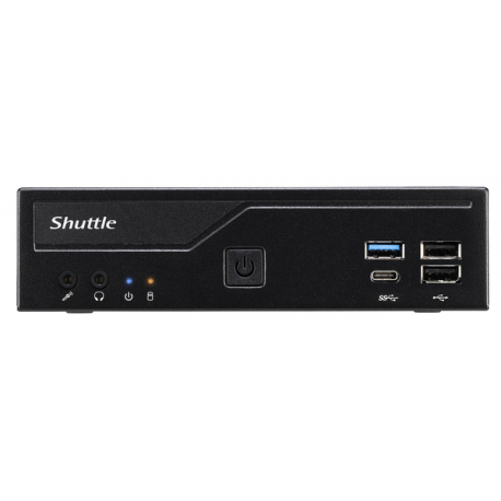 Shuttle XPC slim DH610 - Barebone - Slim-PC - LGA1700 Socket - Intel H610 - no CPU - RAM 0 GB - GigE, 2.5 GigE - black - 4