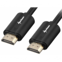 Sharkoon - HDMI cable with Ethernet - HDMI male to HDMI male - 1 m - shielded - black - 4K support